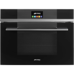 Smeg SF4104MCN 40公升 45厘米 嵌入式微波焗爐 (黑色)